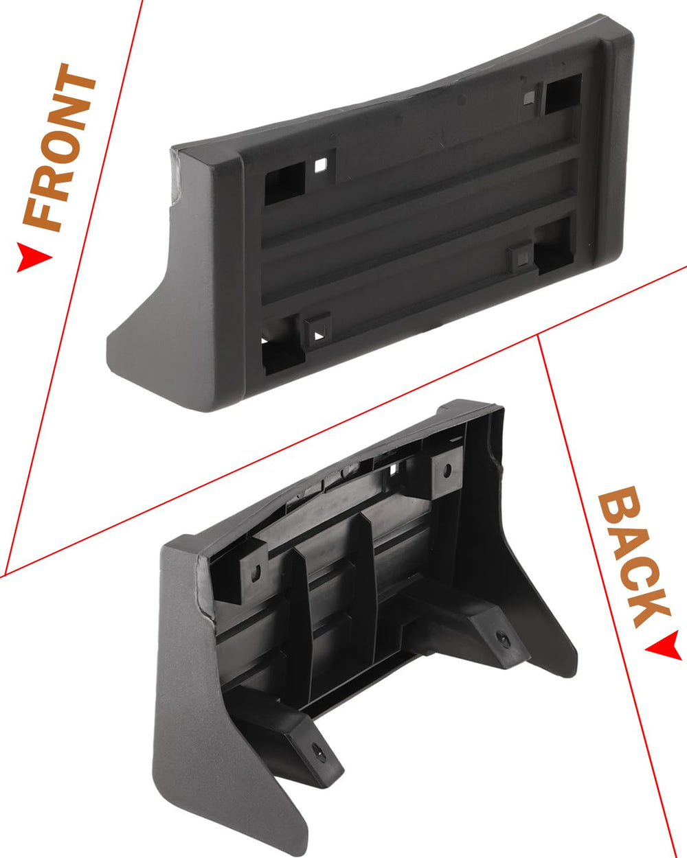 Wocch logo close-up on license frame emphasizing OEM-compatible appearance.