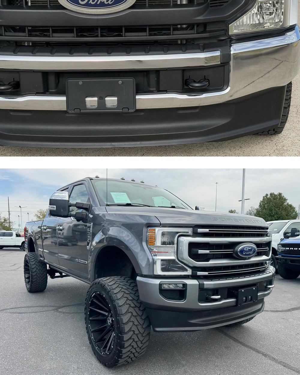 Wocch front-license-frame front bumper mount keeps plate visible and secure