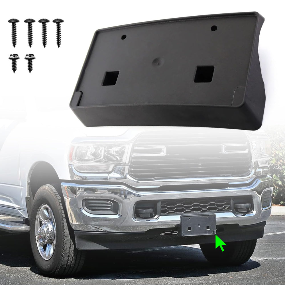 Wocch front license plate bracket mounted on Ram for a secure fit