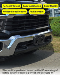 Wocch license plate holder mounting bracket for Silverado 2500HD keeps a clean, integrated front end