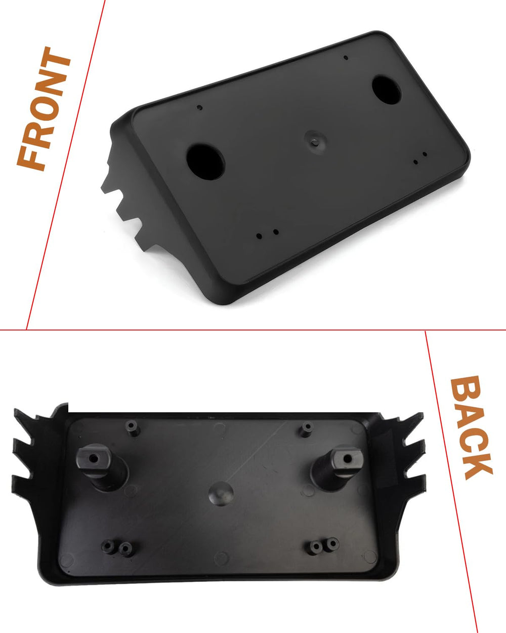 Wocch not-fit-zr2 note clarifies compatibility with Silverado 1500 front plate.