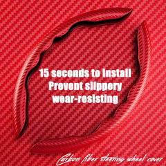 WOCOCN universal-fit steering wheel cover works with most D and O shapes.