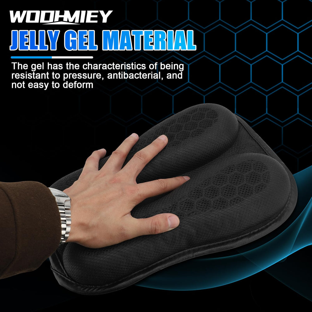 WODHMIEY shock-absorbing pad reducing impact on rough roads.