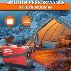 Wodli 8500W diesel heater fuel tank emphasizes long runtimes between fills.