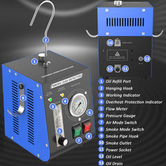 Wodli Smoke Machine 12V portable design for on-site use