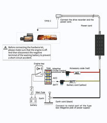 WOLFBOX 11.48ft cable routing shot demonstrating sufficient reach for dashboard runs