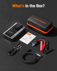 WOLFBOX 4000A compact portable design fits in trunks
