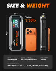 WOLFBOX 4000A IP64 protection for dust and water resistance