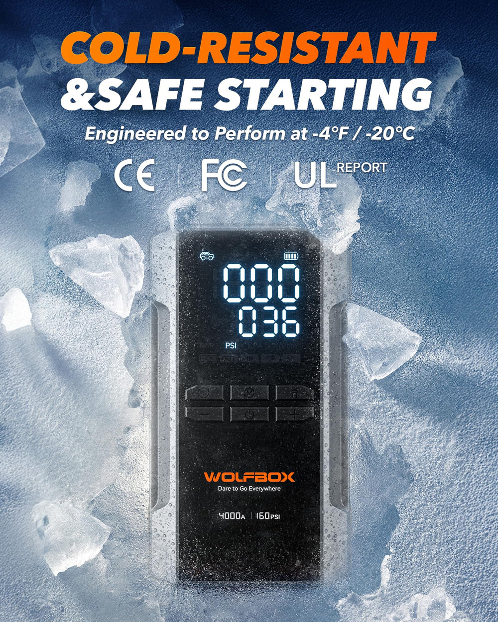 WOLFBOX 4000A safety protections reduce risk of short circuits