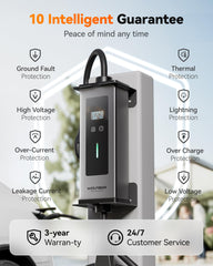 WOLFBOX EV charger 25ft cable enables flexible placement and easier reach