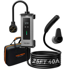 WOLFBOX EV charger front view for home charging