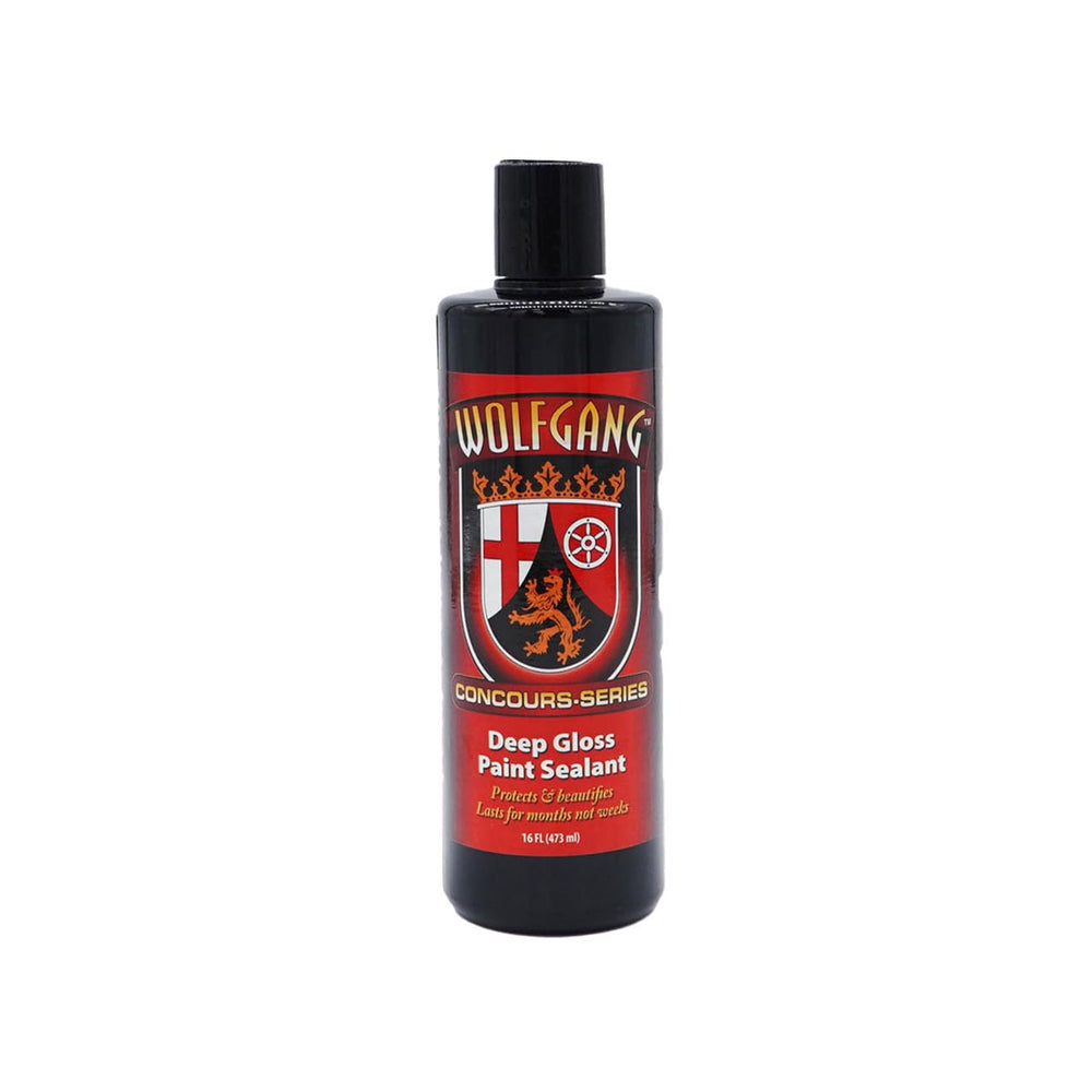 Wolfgang Deep Gloss Paint Sealant bottle ready for application, delivering a high-gloss finish.