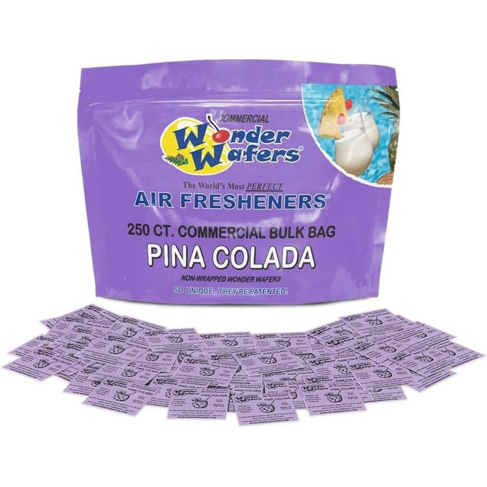 Wonder Wafers Pina Colada bottle for long-lasting car fragrance