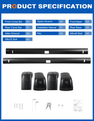 Wonderdriver heavy-duty roof rack with 330lbs capacity.