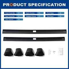 Wonderdriver package includes crossbars, mounting bases, screws, and tools