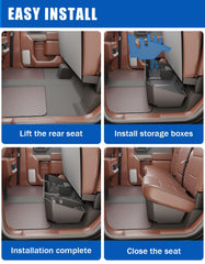 Removable under-seat tray optimizes space when needed for flexible use.