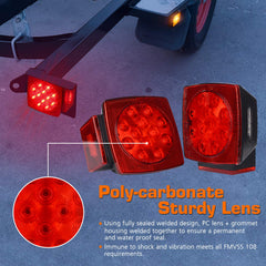 WoneNice amber clearance LED lights to improve trailer visibility