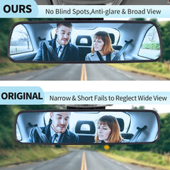 Wontolf anti-glare lens reduces glare for safer night driving.