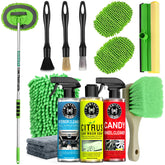 Wontolf car wash kit long-handle brush reaching roof with ease for thorough exterior cleaning