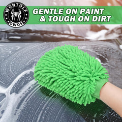 Wontolf car wash wax finish reveals a glossy, protected look