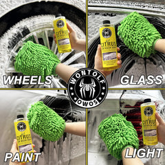 Wontolf Detailing Kit in-use image illustrating full car care routine.