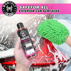 Wontolf foamy wash action delivers thorough suds without harsh scrubbing