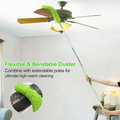 Wontolf microfiber duster reaches corners for car and home dusting.