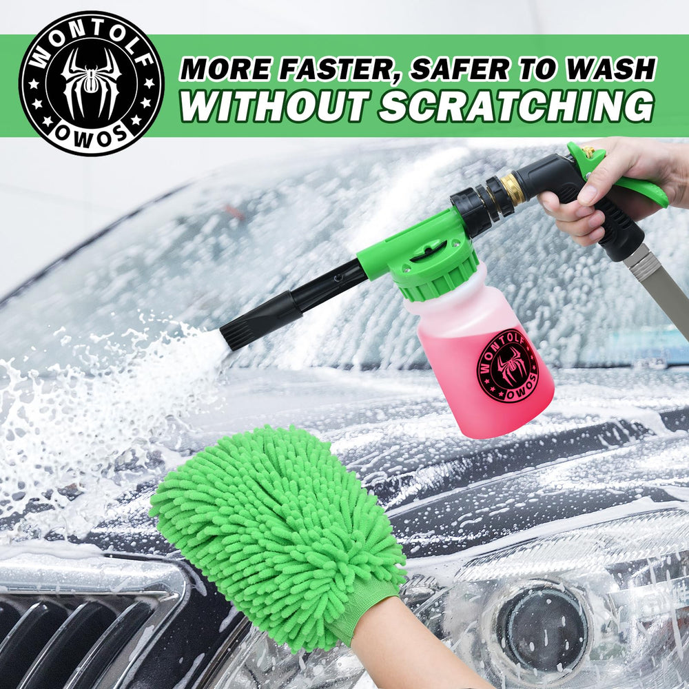 Wontolf wash soap bottle highlights rich foam and effective dirt lifting