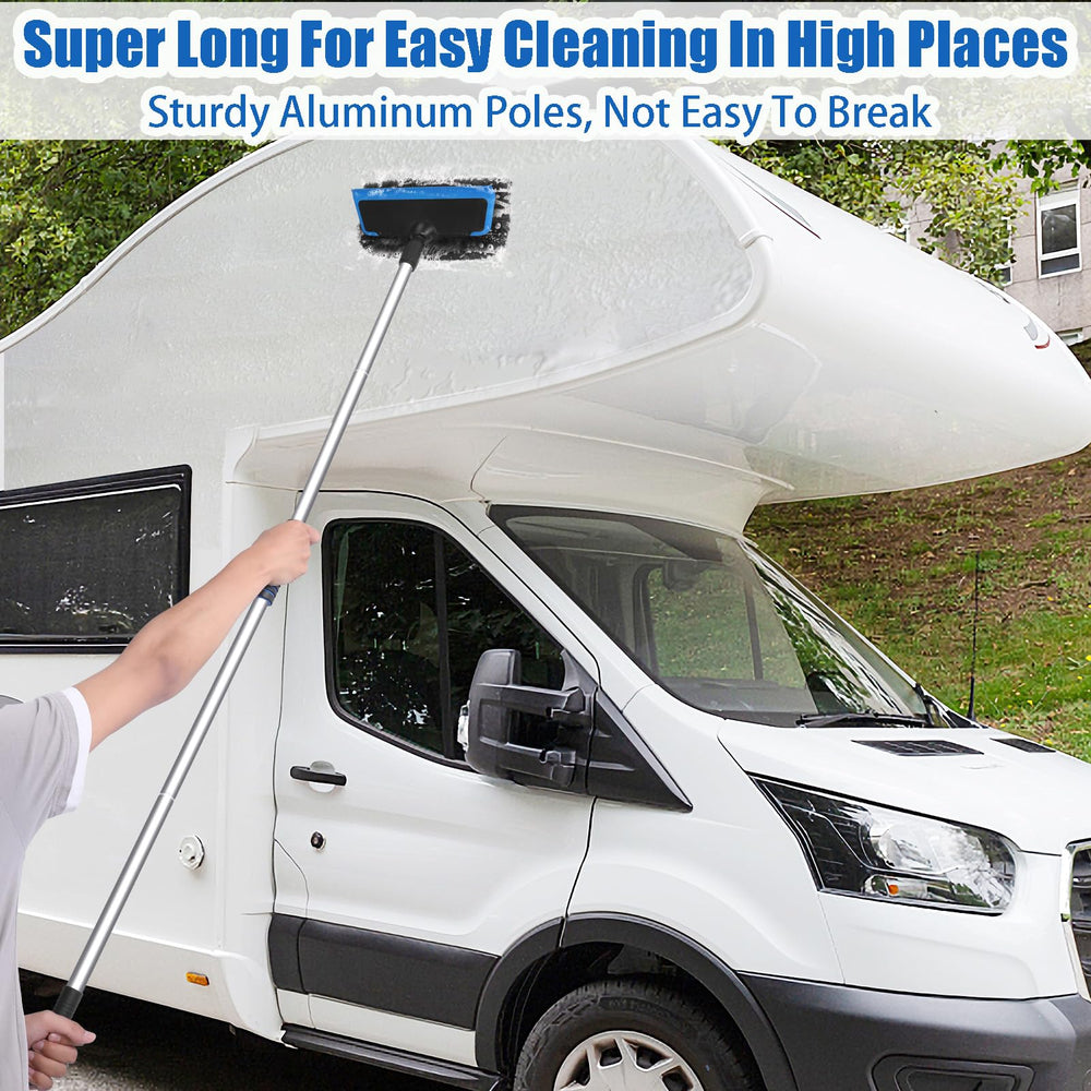 Wontolf windshield squeegee with chenille mop for streak-free glass