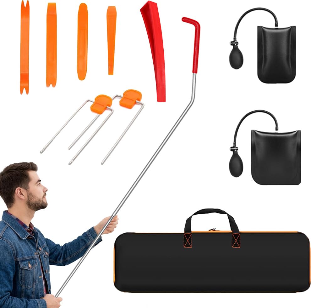 WooDiDamii car tool kit grabber with storage bag for roadside maintenance