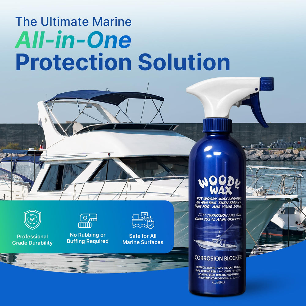 Woody Wax non-skid deck protection on fiberglass surface with glossy finish
