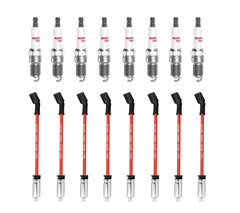 WOOFIXING 41-114 spark plugs in Chevy kit for reliable ignition and smoother starts.