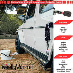 WOOLLYWORMIT replaceable cleaning covers keep the kit fresh between uses.