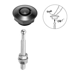 Woopeey aluminum alloy rod with stainless steel components for durable performance