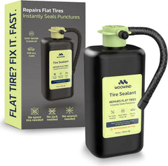 Woowind 15-22oz bottle for emergency puncture sealing on the road.