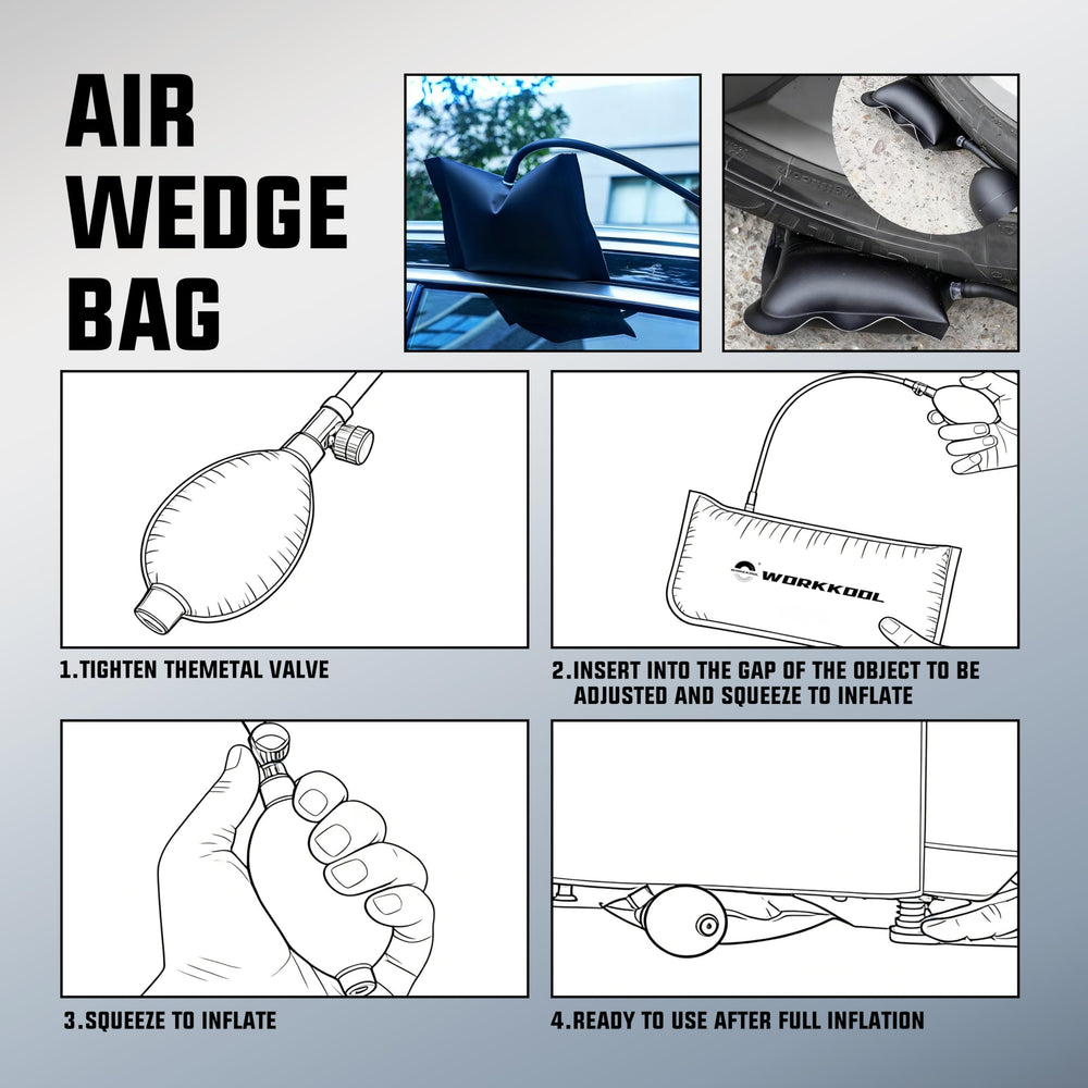 WORKKOOL 26-piece all-in-one set showcased for automotive and DIY tasks.