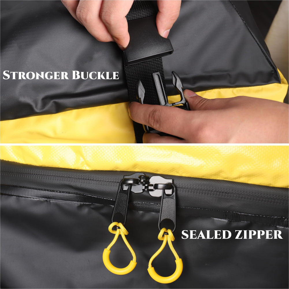 WORKKOOL kit includes storage bag, anti-slip mat, hooks, and straps for quick setup.