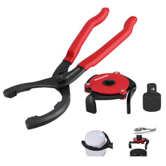 WORKPRO 12-inch adjustable oil filter pliers grip firmly for a quick oil change