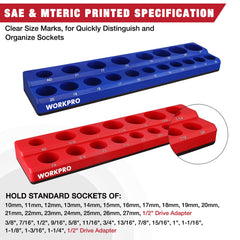 WORKPRO 35-socket capacity storage demonstrates space-saving efficiency for tool chests.