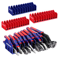 WORKPRO 40-slot plier organizer rack with wide compartments for quick access