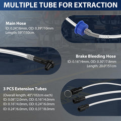 WORKPRO oil extractor pneumatic mode enables hands-free fluid extraction