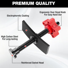 WORKPRO pentagon knob offers comfortable hand use or wrench-assisted operation