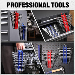 WORKPRO durable PP and TPE construction supports long-term wrench organization.