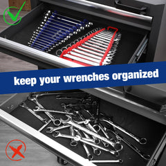 WORKPRO magnetic base sticks to steel surfaces for stable tool storage.