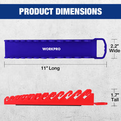 WORKPRO flexible teeth grip wrenches firmly for quick tool access.