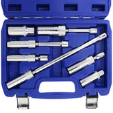 WORKPRO magnetic swivel spark plug socket set overview showing durability and versatility.
