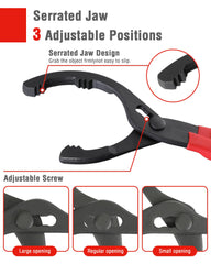 WORKPRO oil filter wrench set in use on a car during maintenance