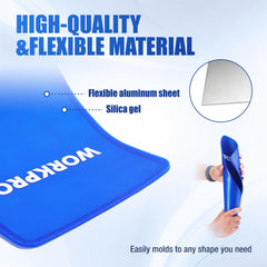 WORKPRO Flexible Funnel maneuvers into tight spaces for precise pours.