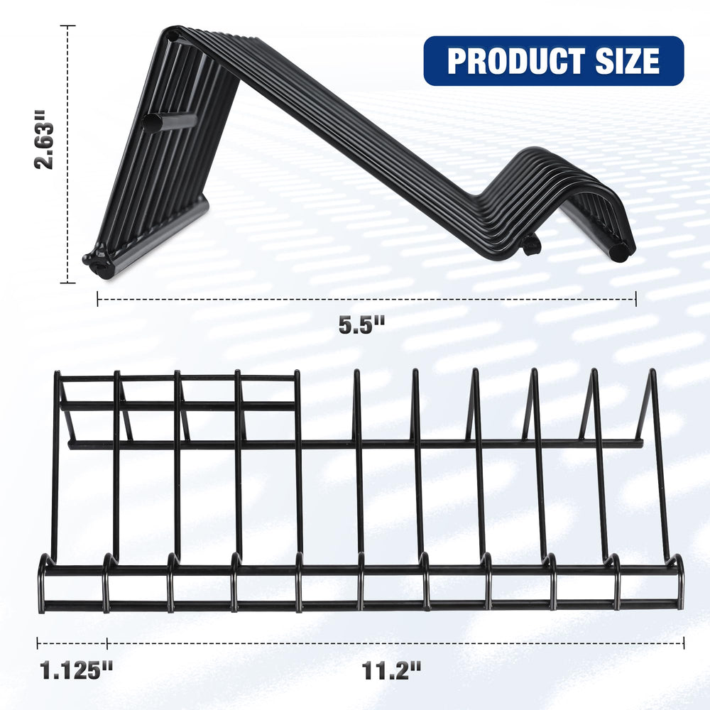 WORKPRO pliers holder rack side view showing 20-slot capacity.