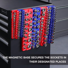 Close-up of WorkPRO magnetic base protects tools with soft rubber.